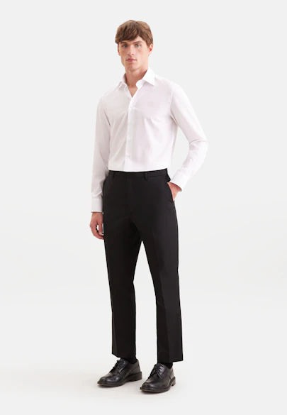 Regular Chino Uni in Schwarz |  Seidensticker Onlineshop