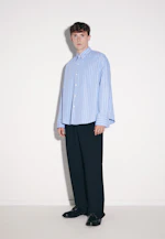 Oversized Fashion shirt Stripes in Mittelblau |  Seidensticker Onlineshop
