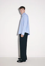 Oversized Fashion-Hemd Gestreift in Mittelblau |  Seidensticker Onlineshop