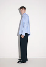 Oversized Fashion shirt Stripes in Mittelblau |  Seidensticker Onlineshop