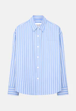 Oversized Fashion-Hemd Gestreift in Mittelblau |  Seidensticker Onlineshop