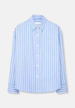 Oversized Fashion shirt Stripes in Mittelblau |  Seidensticker Onlineshop