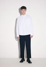 Oversized Fashion shirt Stripes in Mittelblau |  Seidensticker Onlineshop