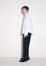 Oversized Fashion shirt Stripes in Mittelblau |  Seidensticker Onlineshop