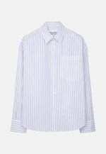 Oversized Fashion-Hemd Gestreift in Mittelblau |  Seidensticker Onlineshop