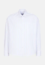 Oversized Fashion shirt Stripes in Mittelblau |  Seidensticker Onlineshop