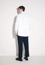 Oversized Shirt with Bow in Weiß |  Seidensticker Onlineshop