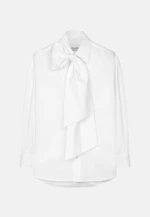Oversized Shirt mit Schleife in Weiß |  Seidensticker Onlineshop