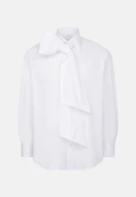 Oversized Shirt mit Schleife in Weiß |  Seidensticker Onlineshop