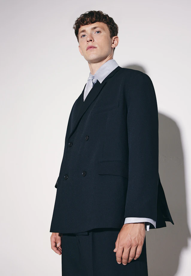Oversized Doppelreihiger Blazer in Schwarz |  Seidensticker Onlineshop