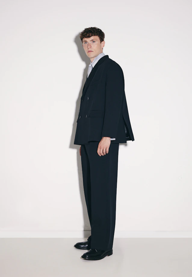 Oversized Doppelreihiger Blazer in Schwarz |  Seidensticker Onlineshop