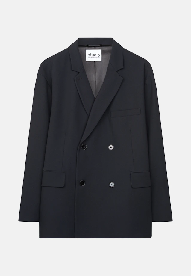 Oversized Doppelreihiger Blazer in Schwarz |  Seidensticker Onlineshop