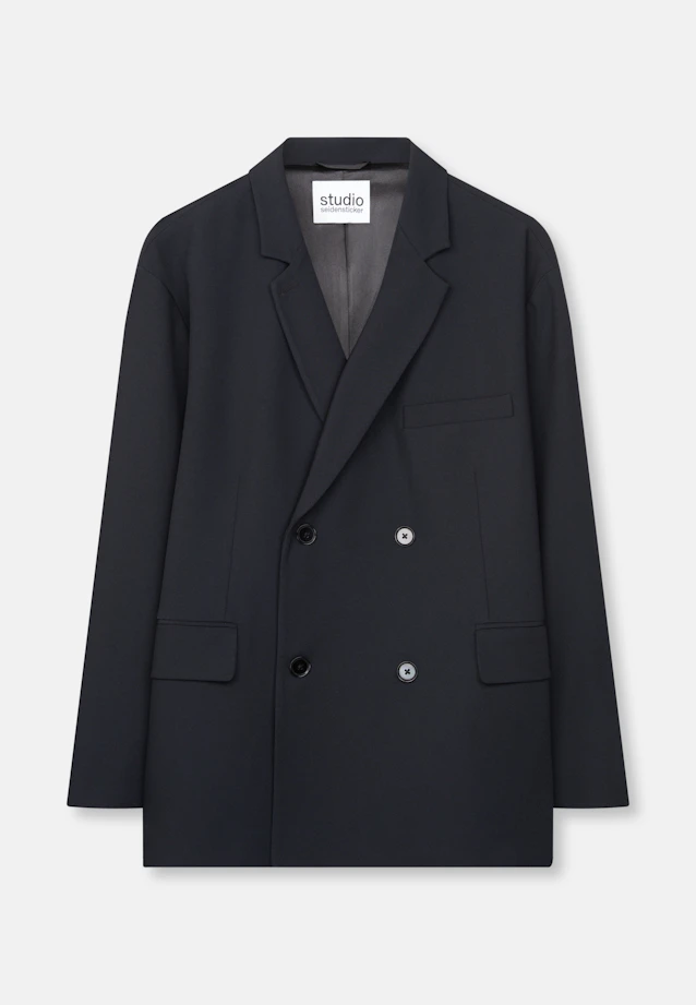 Oversized Doppelreihiger Blazer in Schwarz |  Seidensticker Onlineshop