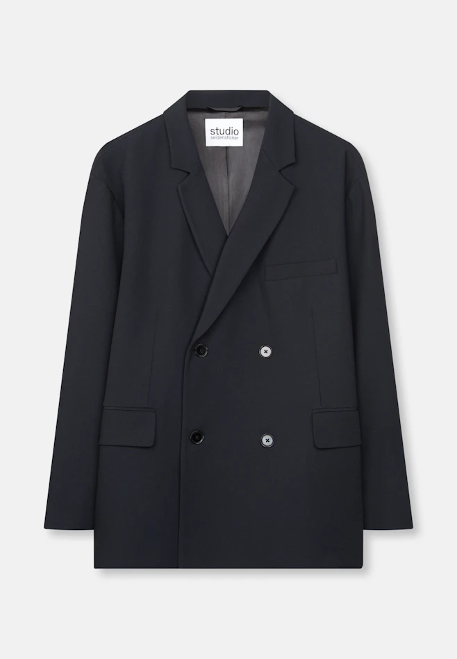 Oversized Doppelreihiger Blazer in Schwarz | Seidensticker online shop