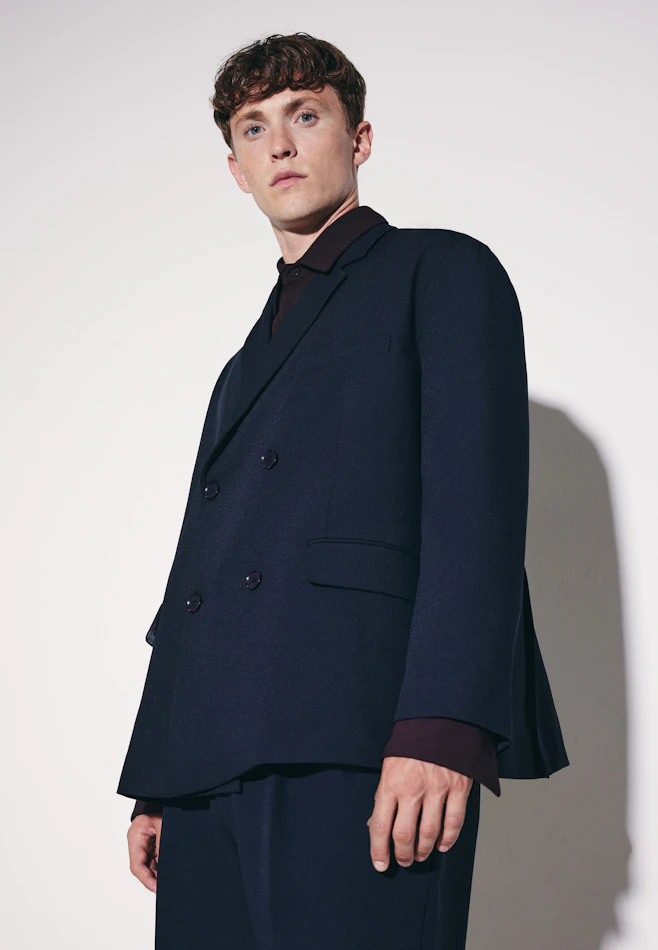 Oversized Doppelreihiger Blazer in Dunkelblau | Seidensticker Onlineshop