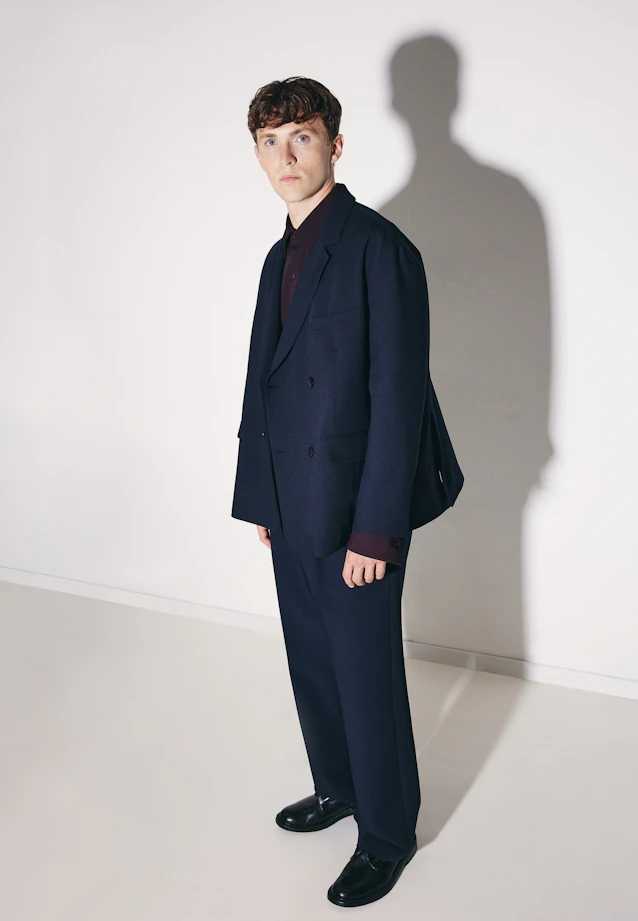 Oversized Doppelreihiger Blazer in Dunkelblau |  Seidensticker Onlineshop