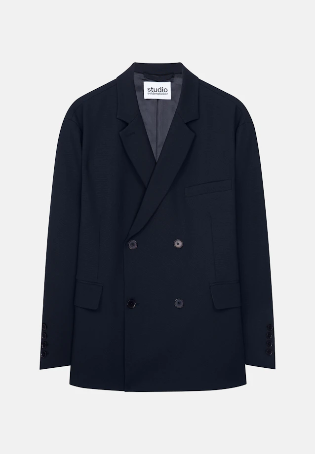 Oversized Doppelreihiger Blazer in Dunkelblau |  Seidensticker Onlineshop