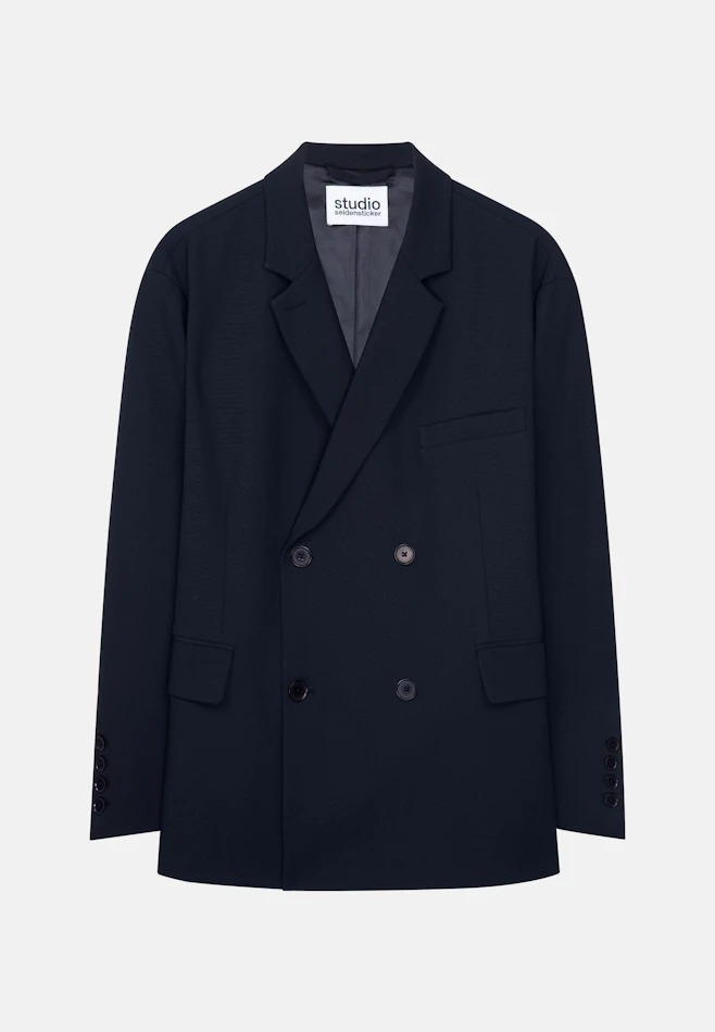 Oversized Doppelreihiger Blazer in Dunkelblau | Seidensticker Onlineshop