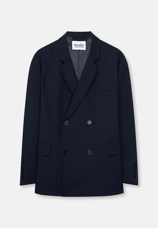 Oversized Doppelreihiger Blazer in Dunkelblau |  Seidensticker Onlineshop