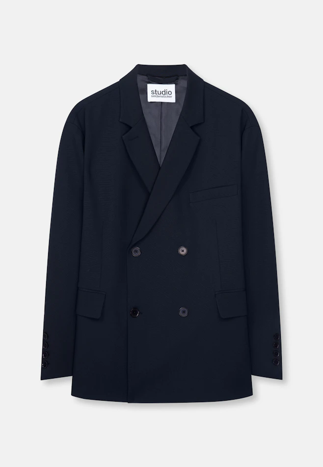 Oversized Doppelreihiger Blazer in Dunkelblau | Seidensticker Onlineshop