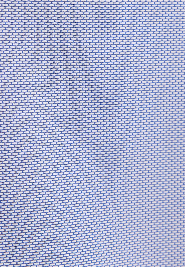 Slim Performance shirt Structure in Mittelblau |  Seidensticker Onlineshop