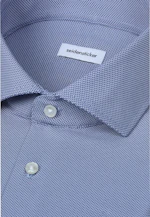 Slim Performance-Hemd Struktur in Mittelblau |  Seidensticker Onlineshop