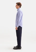 Slim Performance shirt Structure in Mittelblau |  Seidensticker Onlineshop