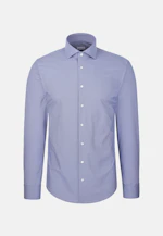 Slim Performance shirt Structure in Mittelblau |  Seidensticker Onlineshop