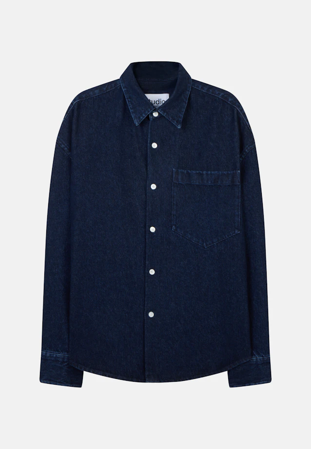 Oversized Fashion shirt Denim in Dunkelblau |  Seidensticker Onlineshop