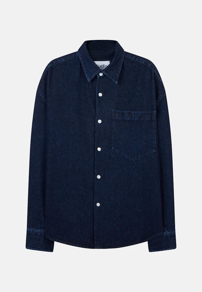 Oversized Fashion-Hemd Denim in Dunkelblau | Seidensticker Onlineshop