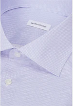 Regular Business Hemd Druck in Mittelblau |  Seidensticker Onlineshop