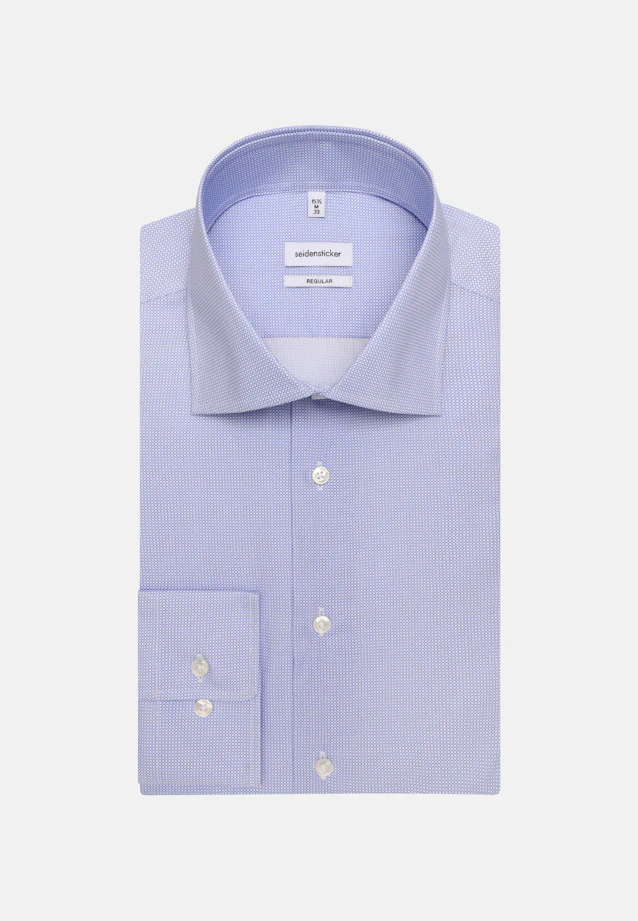 Regular Chemise d'affaires Imprimé in Bleu Moyen |  Seidensticker Onlineshop