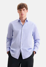 Regular Casual Hemd Gestreift in Mittelblau |  Seidensticker Onlineshop
