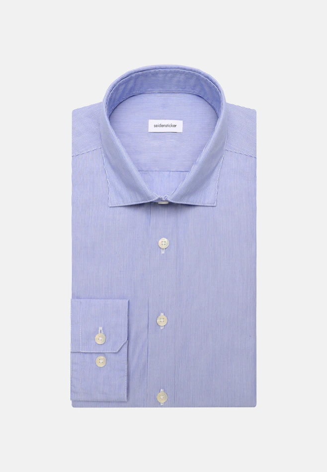Regular Chemise décontractée Rayures dans Bleu Moyen | Boutique en ligne Seidensticker