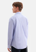 Regular Casual Hemd Gestreift in Mittelblau |  Seidensticker Onlineshop