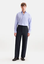Regular Casual Hemd Gestreift in Mittelblau |  Seidensticker Onlineshop