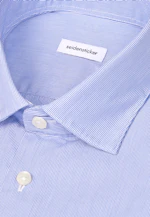 Regular Casual Hemd Gestreift in Mittelblau |  Seidensticker Onlineshop