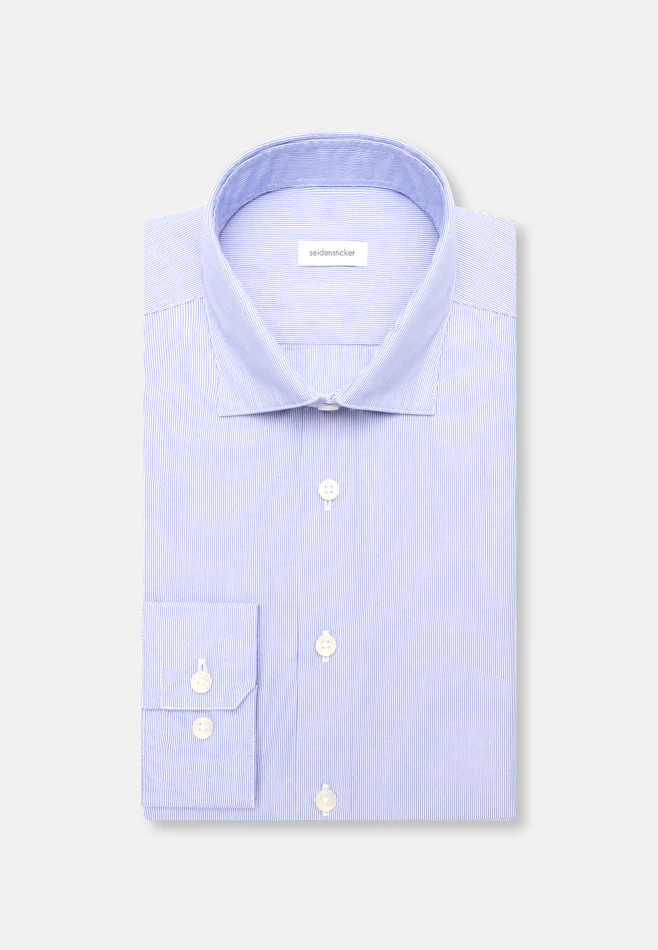 Regular Chemise décontractée Rayures dans Bleu Moyen | Boutique en ligne Seidensticker