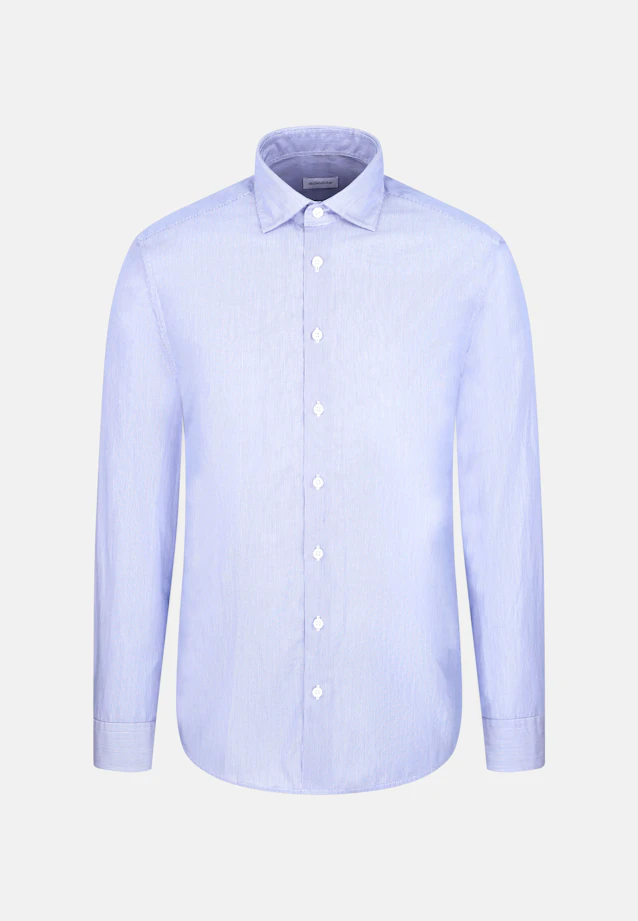 Regular Chemise décontractée Rayures in Bleu Moyen |  Seidensticker Onlineshop