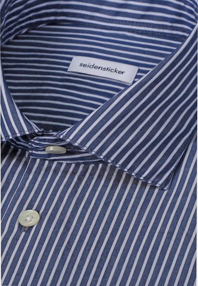 Regular Chemise décontractée Rayures dans Bleu Foncé | Boutique en ligne Seidensticker