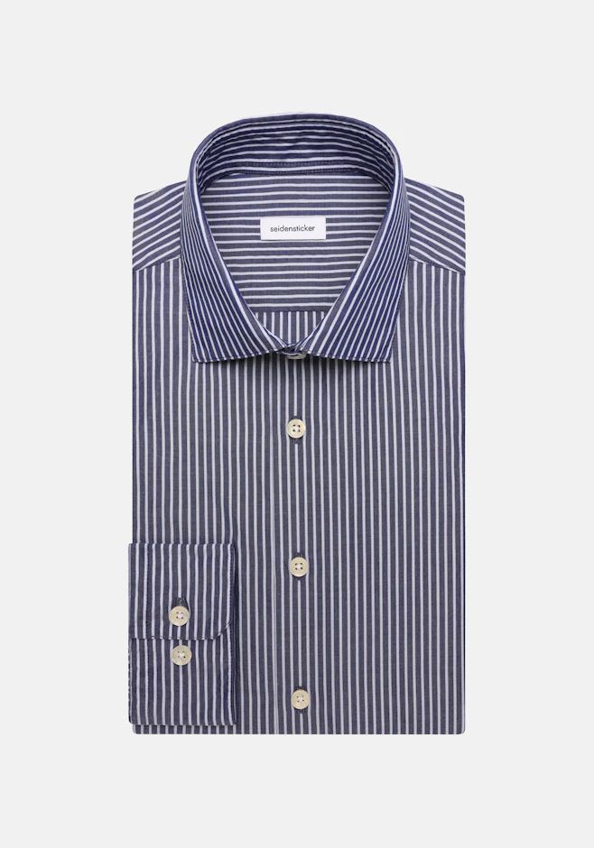 Regular Chemise décontractée Rayures dans Bleu Foncé | Boutique en ligne Seidensticker