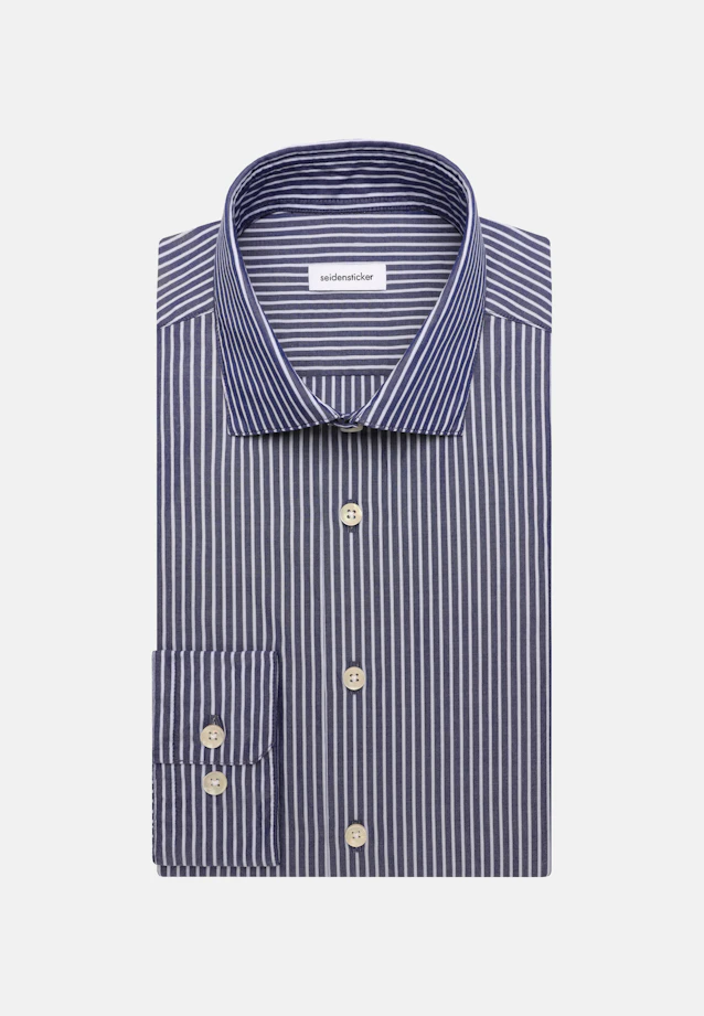 Regular Chemise décontractée Rayures in Bleu Foncé |  Seidensticker Onlineshop