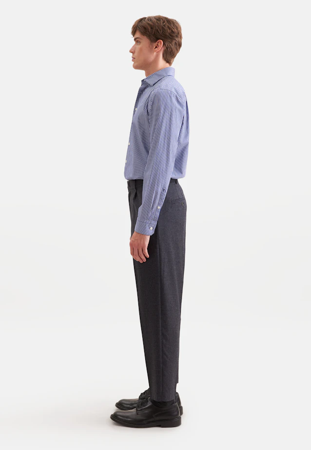 Regular Casual Hemd Gestreift in Dunkelblau |  Seidensticker Onlineshop