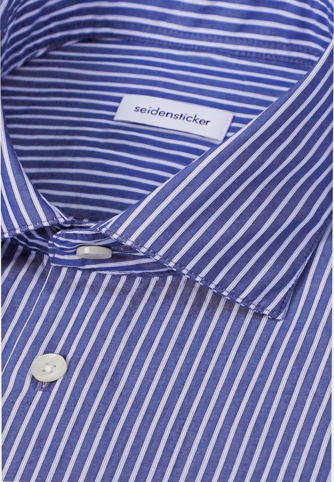 Regular Casual Hemd Gestreift in Dunkelblau | Seidensticker Onlineshop