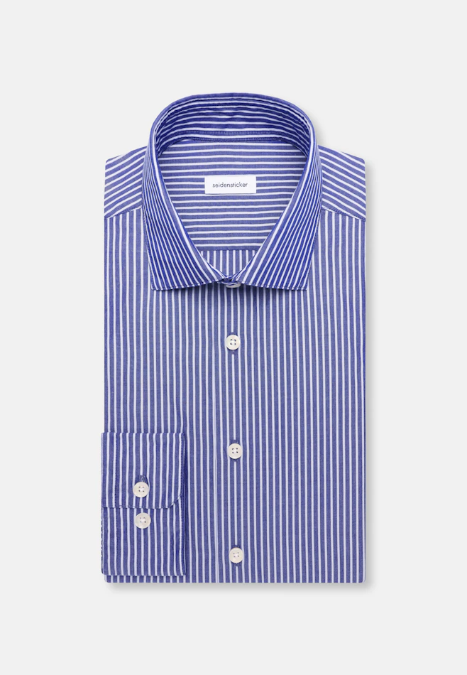 Regular Casual Hemd Gestreift in Dunkelblau | Seidensticker Onlineshop