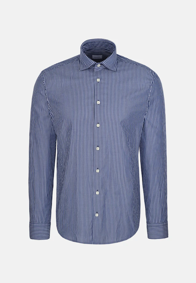 Regular Chemise décontractée Rayures in Bleu Foncé |  Seidensticker Onlineshop