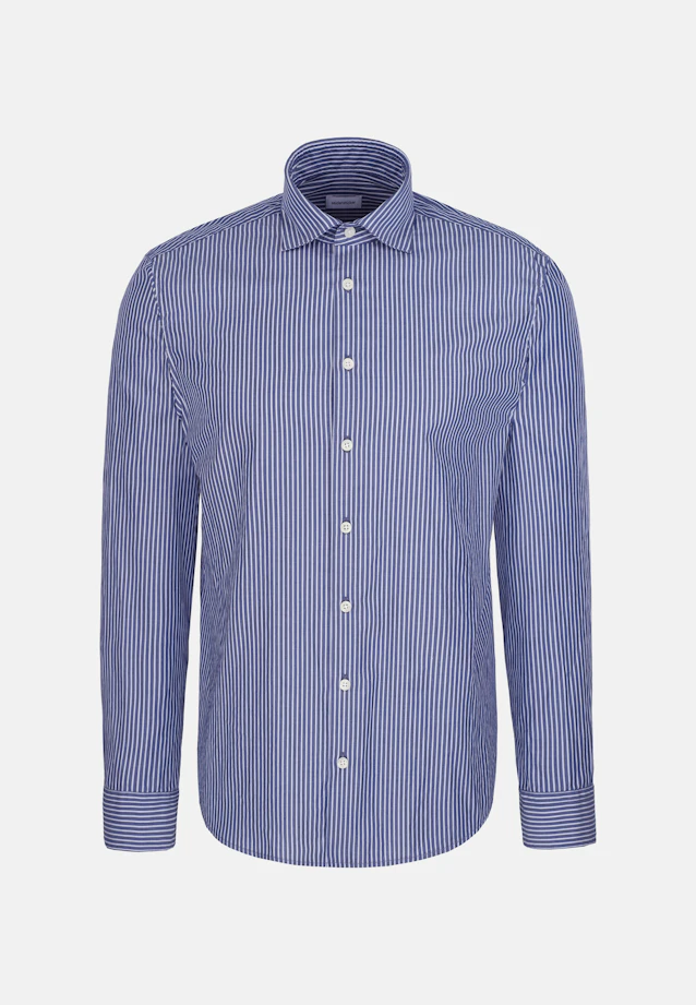 Regular Casual Hemd Gestreift in Dunkelblau |  Seidensticker Onlineshop