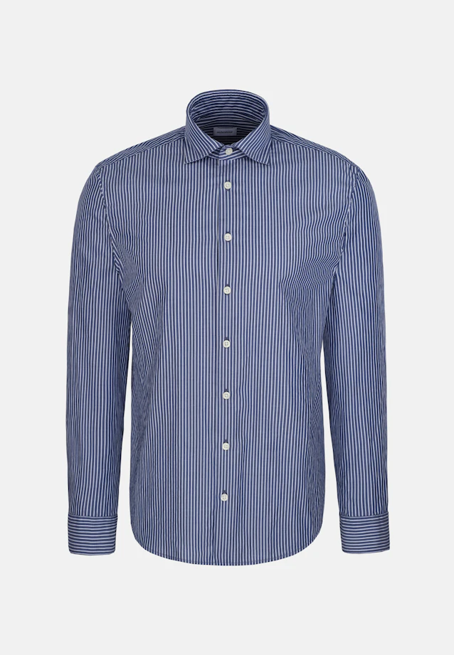 Regular Chemise décontractée Rayures in Bleu Foncé |  Seidensticker Onlineshop