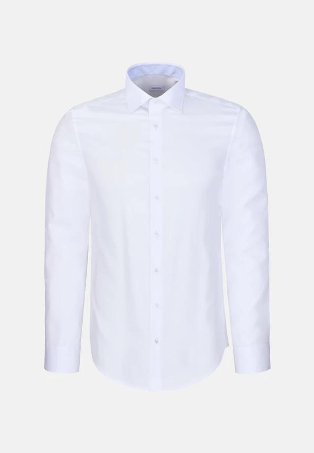 Shaped Business shirt Structure in Weiß |  Seidensticker Onlineshop