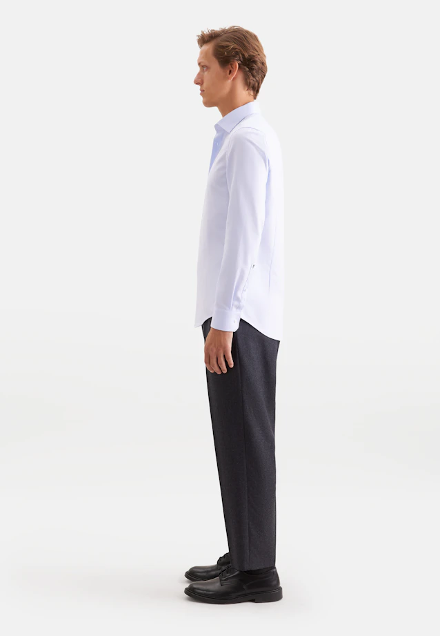 Shaped Business shirt Structure in Hellblau |  Seidensticker Onlineshop